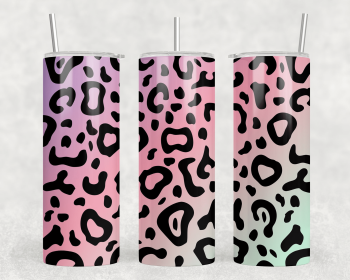 Leopard Print|Skinny Tumbler|Optional Bluetooth Speaker| Speaker Color Varies (Color: 244821827)