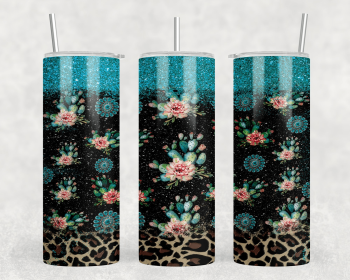 Cactus|Skinny Tumbler|Optional Bluetooth Speaker| Speaker Color Varies (Color: 246812441)