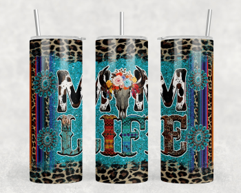 Mom Life|Skinny Tumbler|Optional Bluetooth Speaker| Speaker Color Varies (Color: 246921971)