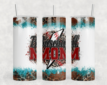 Baseball Mom|Skinny Tumbler|Optional Bluetooth Speaker| Speaker Color Varies (Color: 247820618)