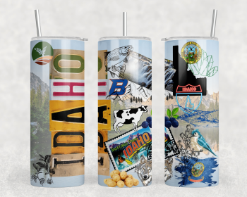 Idaho|Skinny Tumbler|Optional Bluetooth Speaker| Speaker Color Varies (Color: 248521677)