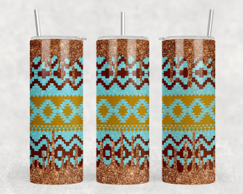 Aztec|Skinny Tumbler|Optional Bluetooth Speaker| Speaker Color Varies (Color: 248620582)