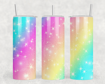 Rainbow|Skinny Tumbler|Optional Bluetooth Speaker| Speaker Color Varies (Color: 248918015)