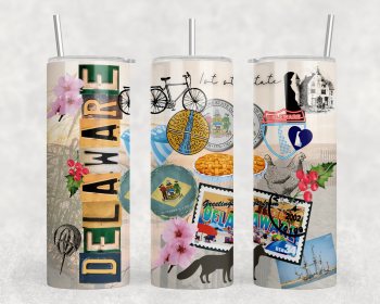 Delaware|Skinny Tumbler|Optional Bluetooth Speaker| Speaker Color Varies (Color: 249721086)