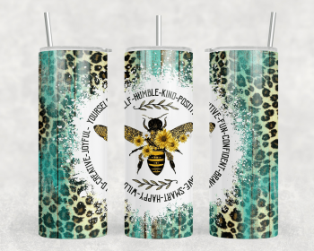 Bee - 20 oz Steel Skinny Tumbler - Optional Blue Tooth Speaker - Speaker Color will Vary (Color: 258411727)