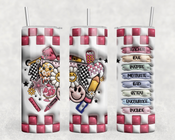 Teacher|Skinny Tumbler|Optional Bluetooth Speaker| Speaker Color Varies (Color: 261222596)