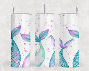 Mermaid Tails|Skinny Tumbler|Optional Bluetooth Speaker| Speaker Color Varies (Color: 261521939)