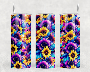 Sunflowers|Skinny Tumbler|Optional Bluetooth Speaker| Speaker Color Varies (Color: 264419182)