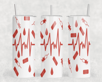 Nurse|Skinny Tumbler|Optional Bluetooth Speaker| Speaker Color Varies (Color: 264522073)