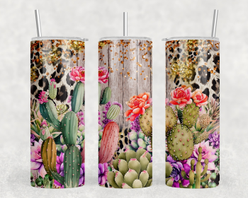 Cactus|Skinny Tumbler|Optional Bluetooth Speaker| Speaker Color Varies (Color: 266312437)