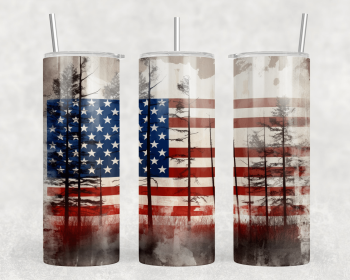American Flag|Skinny Tumbler|Optional Bluetooth Speaker| Speaker Color Varies (Color: 266720539)