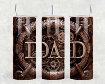 Dad|Skinny Tumbler|Optional Bluetooth Speaker| Speaker Color Varies (Color: 267621047)