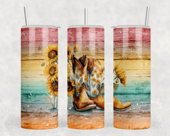 Cowboy Boots|Skinny Tumbler|Optional Bluetooth Speaker| Speaker Color Varies (Color: 267920983)