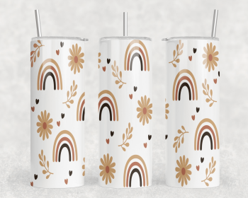 Rainbows|Skinny Tumbler|Optional Bluetooth Speaker| Speaker Color Varies (Color: 268318039)