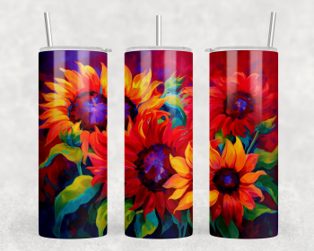 Sunflower|Skinny Tumbler|Optional Bluetooth Speaker| Speaker Color Varies (Color: 271919114)