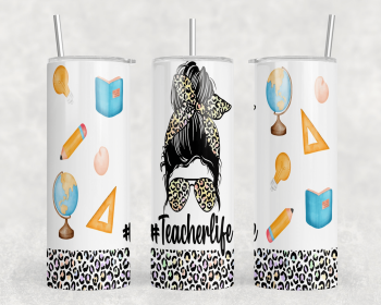 Teacher Life|Skinny Tumbler|Optional Bluetooth Speaker| Speaker Color Varies (Color: 272419352)