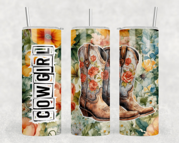 Cowgirl|Skinny Tumbler|Optional Bluetooth Speaker| Speaker Color Varies (Color: 275413078)