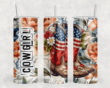 Cowgirl|Skinny Tumbler|Optional Bluetooth Speaker| Speaker Color Varies (Color: 275813077)
