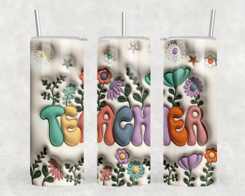 Teacher|Skinny Tumbler|Optional Bluetooth Speaker| Speaker Color Varies (Color: 280122588)