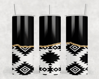 Aztec|Skinny Tumbler|Optional Bluetooth Speaker| Speaker Color Varies (Color: 280920580)