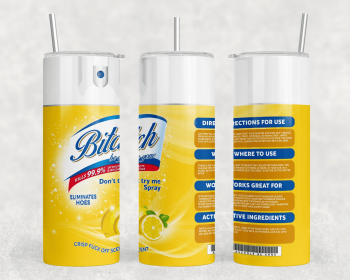 Bitch Be Gone|Skinny Tumbler|Optional Bluetooth Speaker| Speaker Color Varies (Color: 281820677)