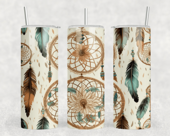 Dream Catcher|Skinny Tumbler|Optional Bluetooth Speaker| Speaker Color Varies (Color: 282213648)