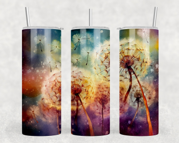 Dandelions|Skinny Tumbler|Optional Bluetooth Speaker| Speaker Color Varies (Color: 282421068)