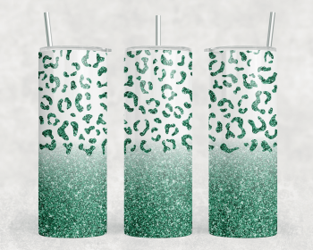 Leopard Print|Skinny Tumbler|Optional Bluetooth Speaker| Speaker Color Varies (Color: 282621820)