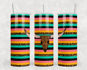Serape bull Skull|Skinny Tumbler|Optional Bluetooth Speaker| Speaker Color Varies (Color: 283822320)