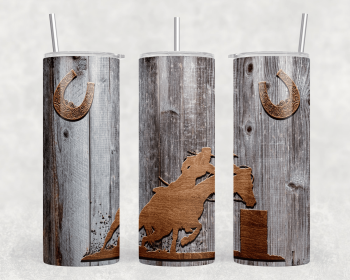 Barrel Racer|Skinny Tumbler|Optional Bluetooth Speaker| Speaker Color Varies (Color: 287611543)