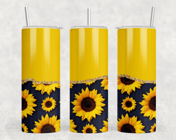 Sunflower|Skinny Tumbler|Optional Bluetooth Speaker| Speaker Color Varies (Color: 290819112)