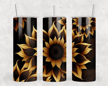 Sunflower|Skinny Tumbler|Optional Bluetooth Speaker| Speaker Color Varies (Color: 296922514)