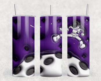 Astronaut|Skinny Tumbler|Optional Bluetooth Speaker| Speaker Color Varies (Color: 297011360)