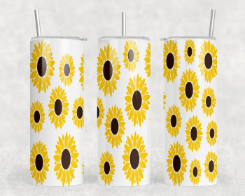 Sunflowers|Skinny Tumbler|Optional Bluetooth Speaker| Speaker Color Varies (Color: 298919179)