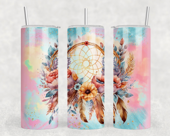 Dream Catcher|Skinny Tumbler|Optional Bluetooth Speaker| Speaker Color Varies (Color: 304413647)