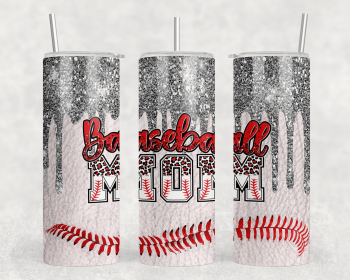 Baseball Mom|Skinny Tumbler|Optional Bluetooth Speaker| Speaker Color Varies (Color: 304811609)