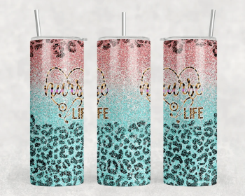 Nurse Life|Skinny Tumbler|Optional Bluetooth Speaker| Speaker Color Varies (Color: 306622057)