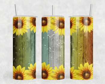Sunflowers|Skinny Tumbler|Optional Bluetooth Speaker| Speaker Color Varies (Color: 308419178)