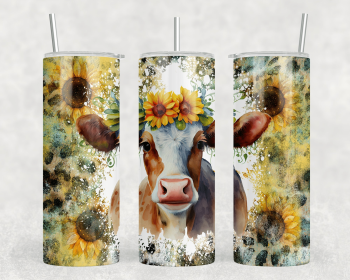 Cow|Skinny Tumbler|Optional Bluetooth Speaker| Speaker Color Varies (Color: 310420975)