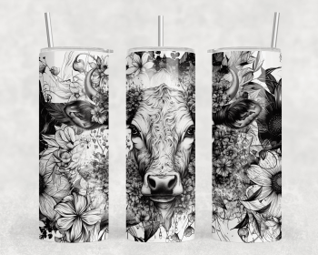 Cow|Skinny Tumbler|Optional Bluetooth Speaker| Speaker Color Varies (Color: 310613026)