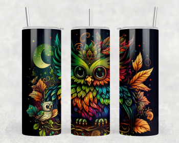 Owl|Skinny Tumbler|Optional Bluetooth Speaker| Speaker Color Varies (Color: 311122103)