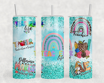 Teacher|Skinny Tumbler|Optional Bluetooth Speaker| Speaker Color Varies (Color: 312219445)