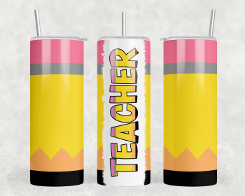 Teacher|Skinny Tumbler|Optional Bluetooth Speaker| Speaker Color Varies (Color: 318019444)