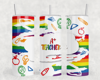 Teacher|Skinny Tumbler|Optional Bluetooth Speaker| Speaker Color Varies (Color: 319122577)