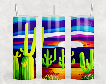 Cactus|Skinny Tumbler|Optional Bluetooth Speaker| Speaker Color Varies (Color: 320212427)