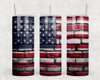 American Flag|Skinny Tumbler|Optional Bluetooth Speaker| Speaker Color Varies (Color: 323411311)