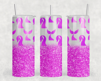 Mermaid Tails|Skinny Tumbler|Optional Bluetooth Speaker| Speaker Color Varies (Color: 323616704)