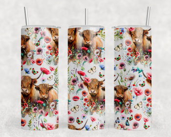 Cows|Skinny Tumbler|Optional Bluetooth Speaker| Speaker Color Varies (Color: 324113140)