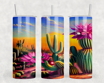 Cactus|Skinny Tumbler|Optional Bluetooth Speaker| Speaker Color Varies (Color: 325420797)