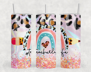 Teacher Life|Skinny Tumbler|Optional Bluetooth Speaker| Speaker Color Varies (Color: 326219351)